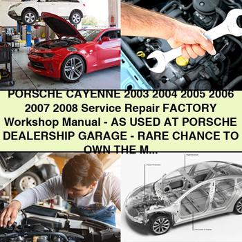 PORSCHE CAYENNE 2003 2004 2005 2006 2007 2008 Service Repair Factory Workshop Manual-AS USED AT PORSCHE DEALERSHIP GARAGE-RARE CHANCE to OWN THE Manual