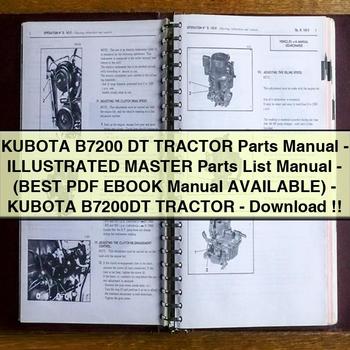 KUBOTA B7200 DT Tractor Parts Manual-Illustrated Master Parts List Manual-(Best EBook Manual AVAILABLE)-KUBOTA B7200DT Tractor