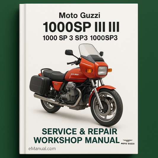 Moto Guzzi 1000SP III 1000 SP 3 SP3 1000SP3 motoguzzi Service Repair Workshop Manual