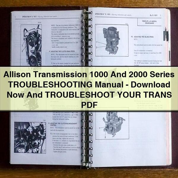 Allison Transmission 1000 And 2000 Series TROUBLESHOOTING Manual-And TROUBLESHOOT YOUR TRANS