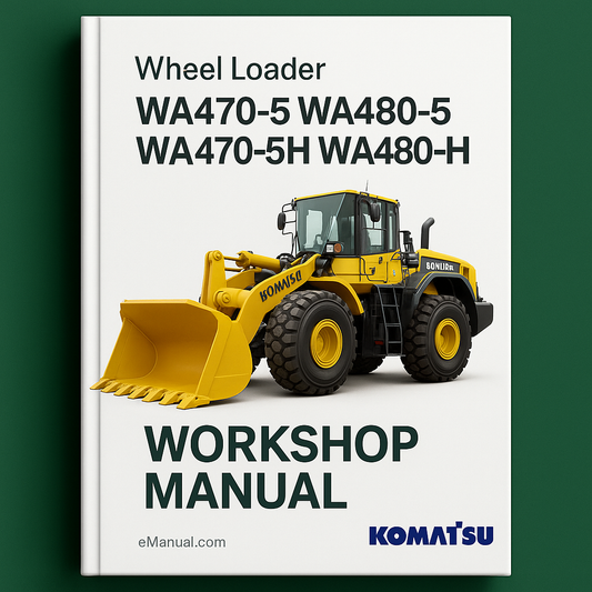Komatsu WA470-5 WA480-5 wa470-5H wa480-5h Wheel Loader Service Repair Workshop Manual