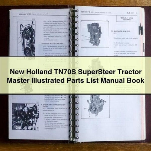 NEW Holland TN70S SuperSTEER Tractor MASTER ILLUSTRATED Parts List Manual BOOK