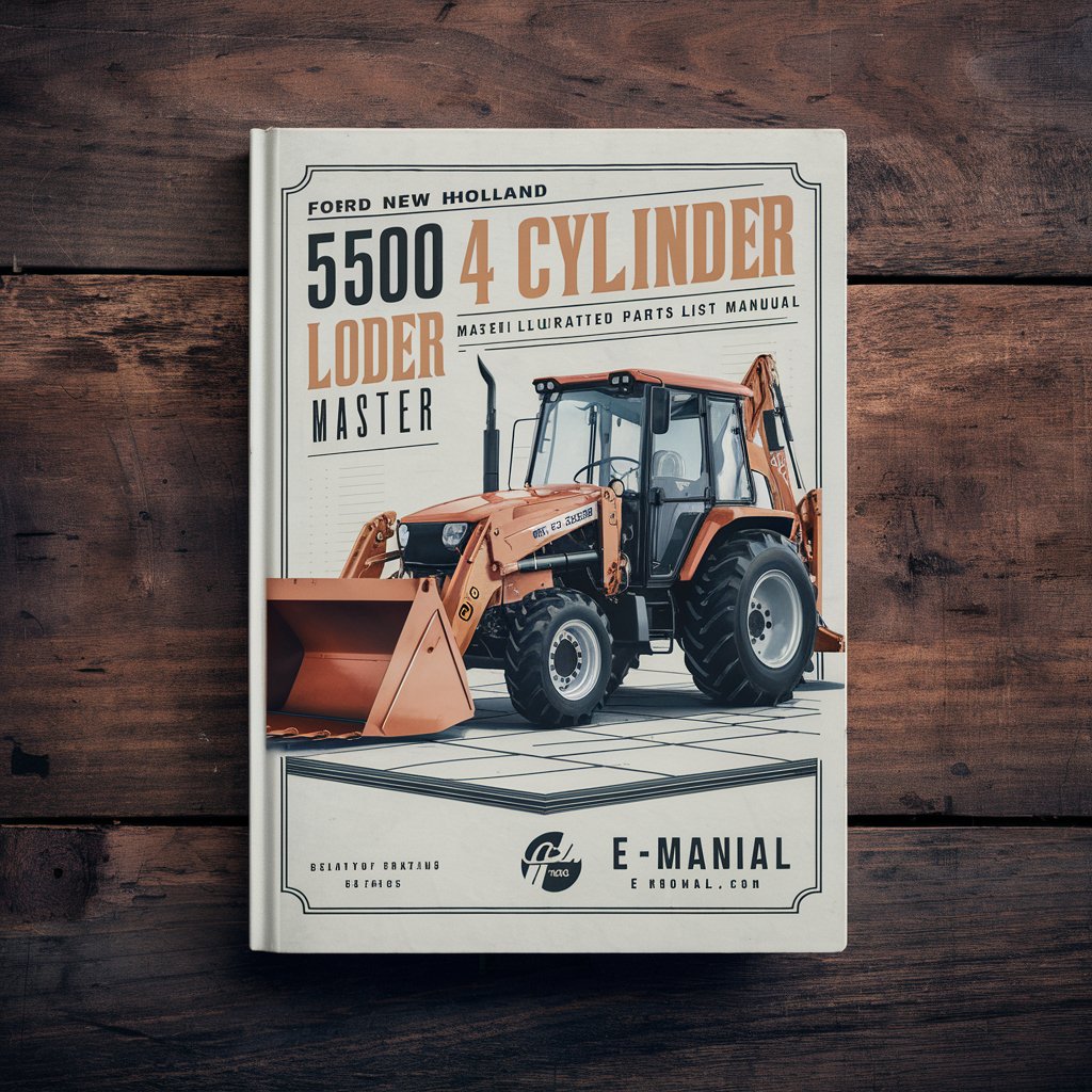 Ford New Holland 5500 4 CYLINDER Tractor Loader BACKHOE MASTER ILLUSTRATED Parts List Manual BOOK