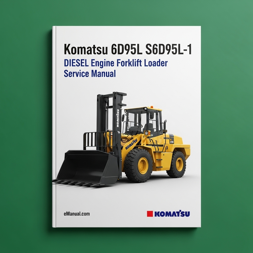 KOMATSU FORKLIFT Loader 6D95L S6D95L-1 DIESEL Engine WORKASHOP Shop Service Manual