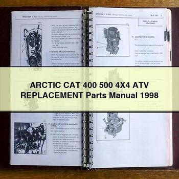 ARCTIC CAT 400 500 4X4 ATV Replacement Parts Manual 1998