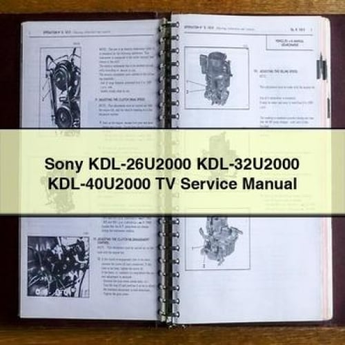 Sony KDL-26U2000 KDL-32U2000 KDL-40U2000 TV Service Manual