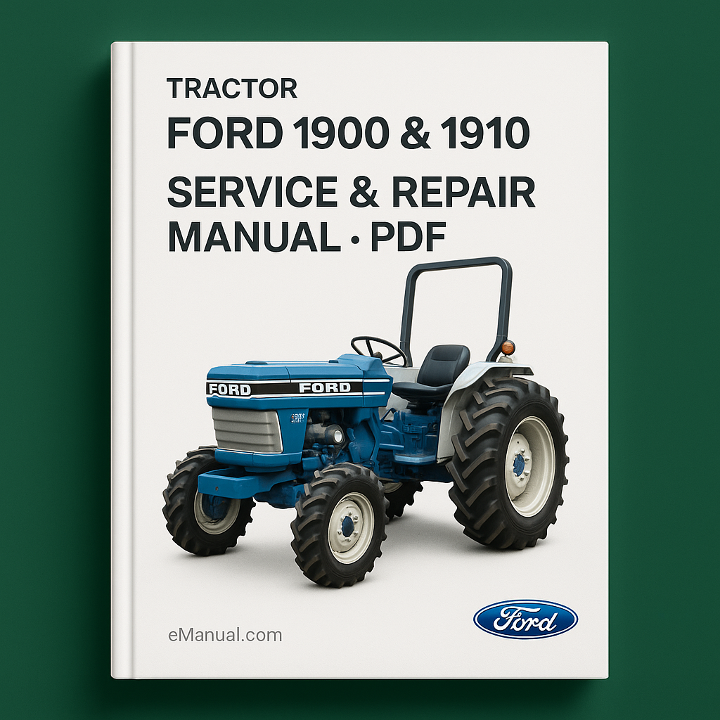 Ford 1900 & 1910 Tractor Technical Repair Shop Service Repair Manual