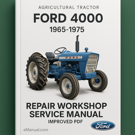 Ford 4000 Agricultural Tractor Repair Workshop Service Manual 1965-1975-Improved