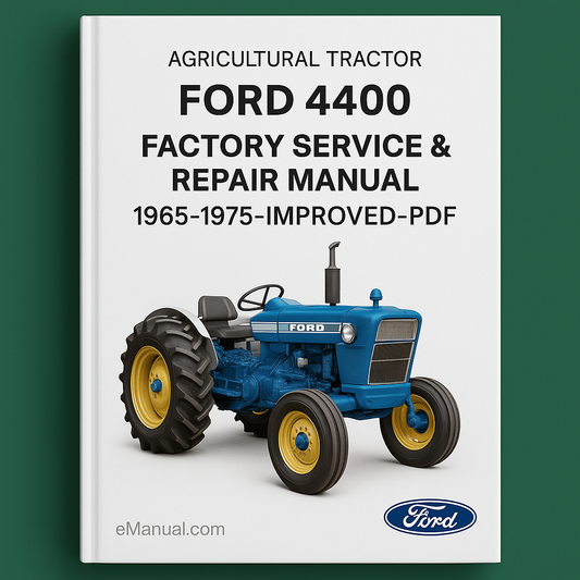Ford 4400 Agricultural Tractor Factory Service Repair Manual 1965-1975-Improved