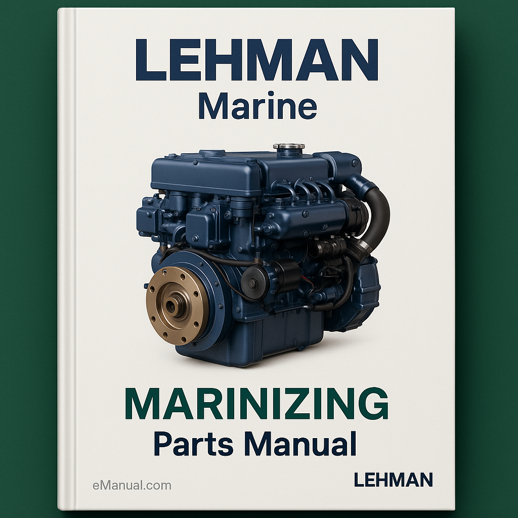 LEHMAN Marine MARINIZING Parts Manual