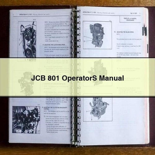 JCB 801 OperatorS Manual