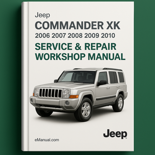 Jeep CommandER XK 2006 2007 2008 2009 2010 Service Repair Workshop Manual ()