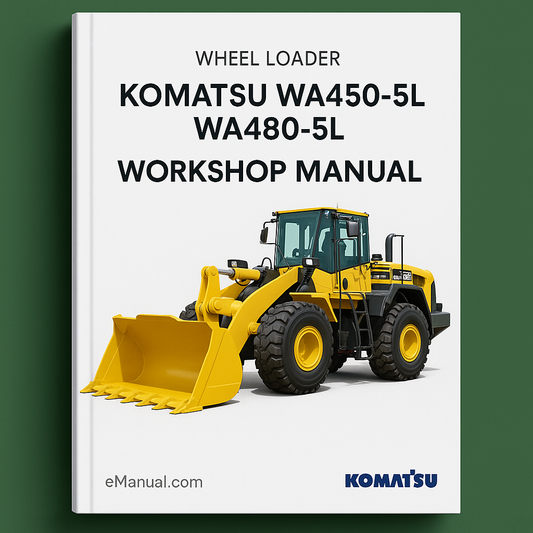 Komatsu WA450-5L WA480-5L WA 450 480 Wheel Loader Service Repair Workshop Manual