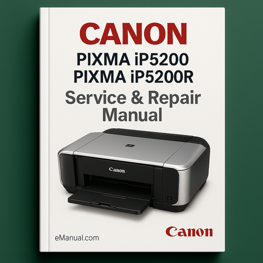 CANON Pixma iP5200 Pixma iP5200R Service Repair Manual