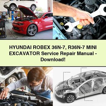 Hyundai ROBEX 36N-7 R36N-7 Mini Excavator Service Repair Manual