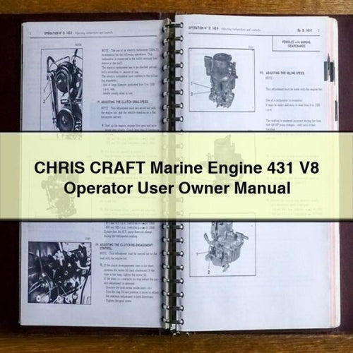 CHRIS CRAFT Marine Engine 431 V8 Operator User Owner Manual
