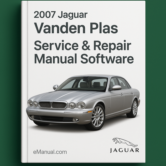2007 Jaguar Vanden Plas Service & Repair Manual Software