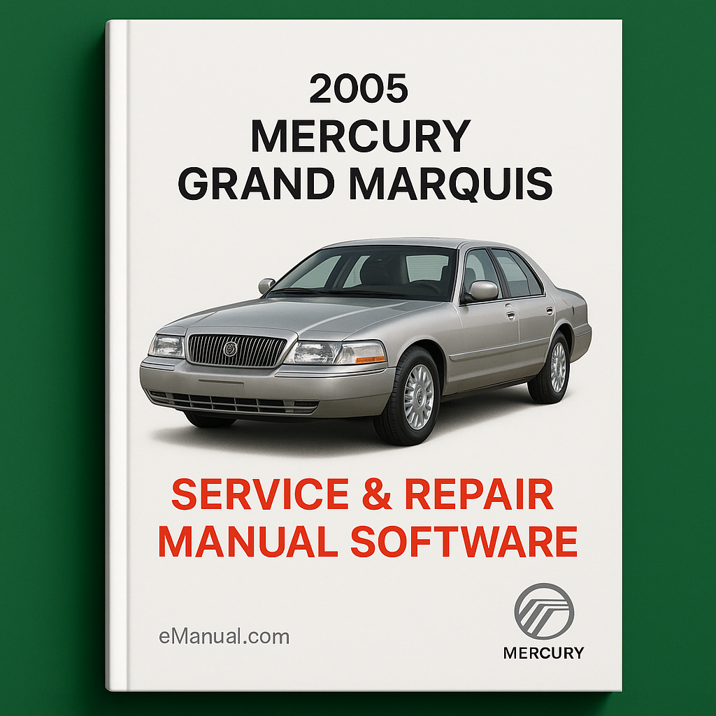 Software del manual de reparación y servicio Mercury Grand Marquis 2005