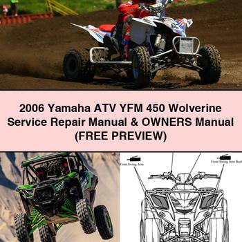 2006 Yamaha ATV YFM 450 Wolverine Service Repair Manual & Owners Manual (FREE Preview)