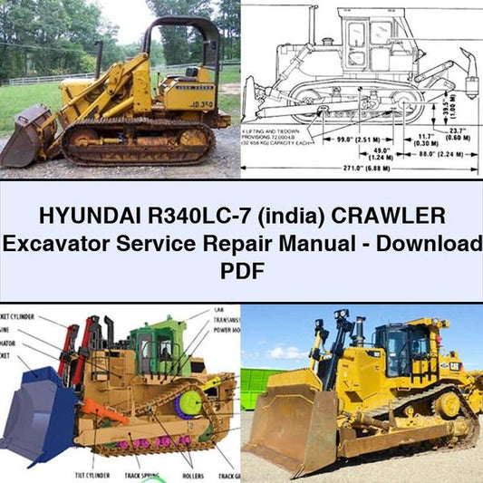 Hyundai R340LC-7 (india) Crawler Excavator Service Repair Manual