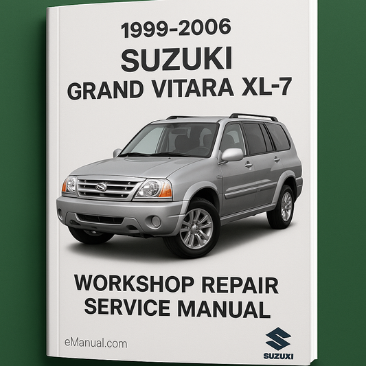 1999-2006 Suzuki Grand Vitara XL 7 Workshop Repair Service Manual in fomat 9400MB (EN-FR-DE-ES) Best