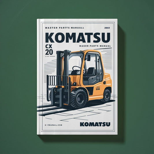 Komatsu CX 20 Forklift Master Parts Manual