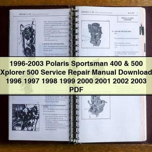1996-2003 Polaris Sportsman 400 & 500 Xplorer 500 Service Repair Manual 1996 1997 1998 1999 2000 2001 2002 2003