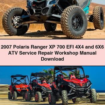 2007 Polaris Ranger XP 700 EFI 4X4 and 6X6 ATV Service Repair Workshop Manual