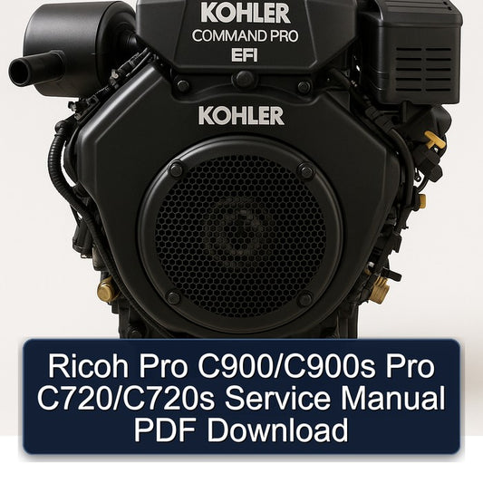 Kohler Command Pro EFI Models Ricoh C900/c900s C720/c720s Service Repair Workshop Manual