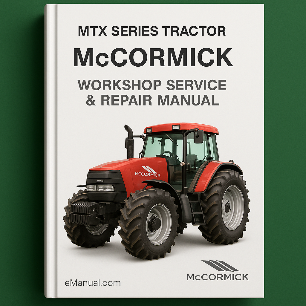 McCormick MTX Series Tractor Workshop Service Repair Manual - #1