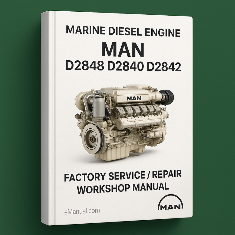 MAN Marine Diesel Engine D2848 D2840 D2842* Factory Service / Repair/ Workshop Manual (D 2848 D 2840 D 2842) PDF