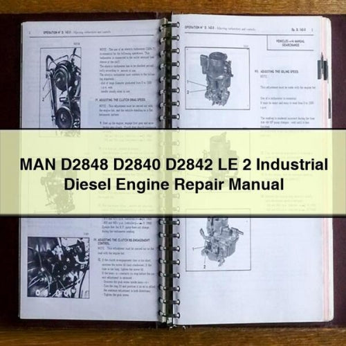MAN D2848 D2840 D2842 LE 2 Industrial Diesel Engine Repair Manual