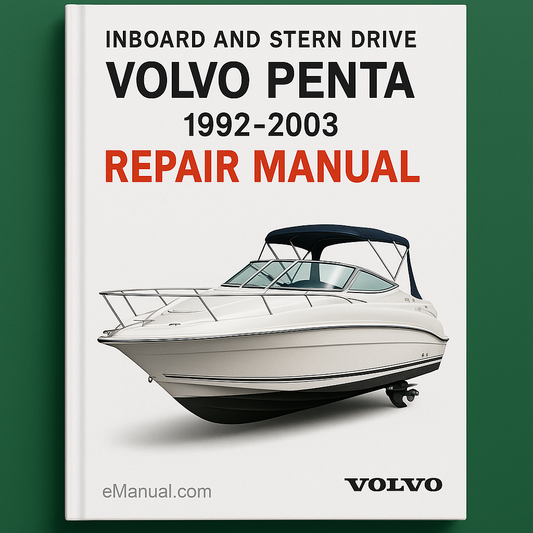 1992-2003 Volvo PENTA INBOARD And STERN DRIVE Repair Manual