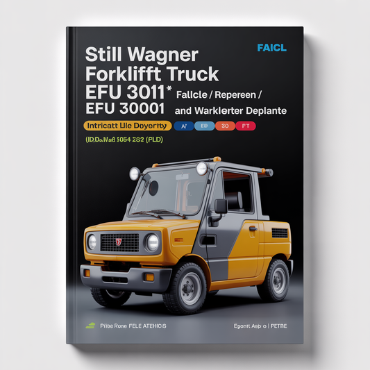 STILL WAGNER Forklift EFU 3001* Factory Service / Repair/ Workshop Manual (Id.No.W8 054 232)
