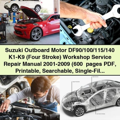 Motor fueraborda Suzuki DF90/100/115/140 K1-K9 (cuatro tiempos) Manual de reparación de servicio de taller 2001-2009 (más de 600 páginas PDF imprimible con capacidad de búsqueda en un solo archivo) Descargar