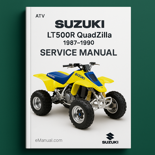 Suzuki LT500R QuadZilla Service Manual Repair 1987-1990 LTR500