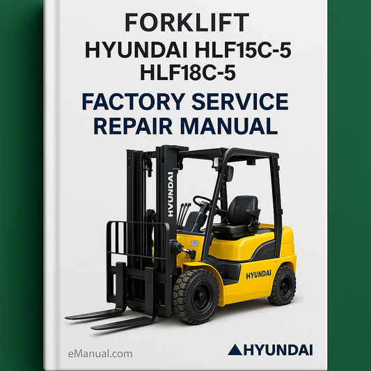 Hyundai HLF15C-5 HLF18C-5 Forklift Factory Service Repair Manual