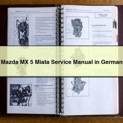 Mazda MX 5 Miata Service Manual in German