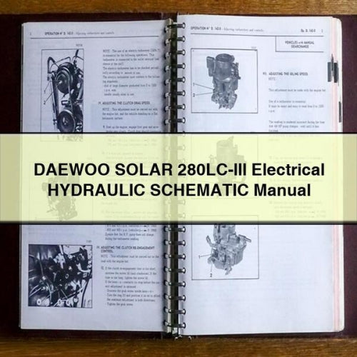 DAEWOO SOLAR 280LC-lll Electrical HYDRAULIC SCHEMATIC Manual