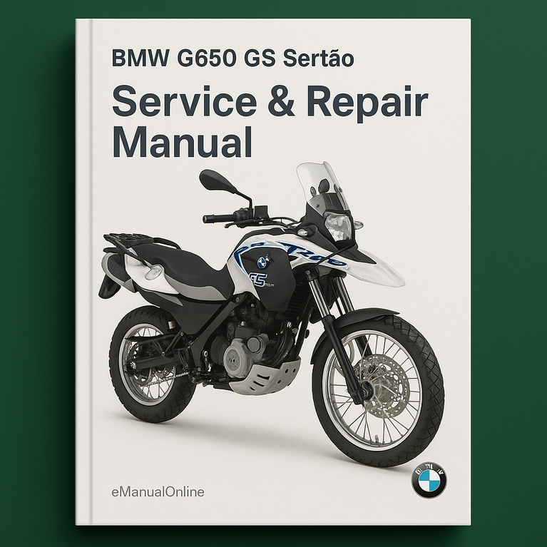 BMW G650 GS Sertao Service Repair Manual