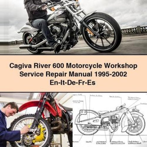 Cagiva River 600 Motorcycle Workshop Service Repair Manual 1995-2002 En-It-De-Fr-Es