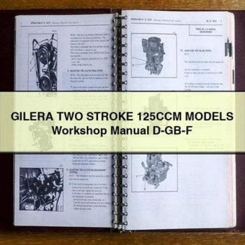 GILERA TWO STROKE 125CCM ModelS Workshop Manual D-GB-F