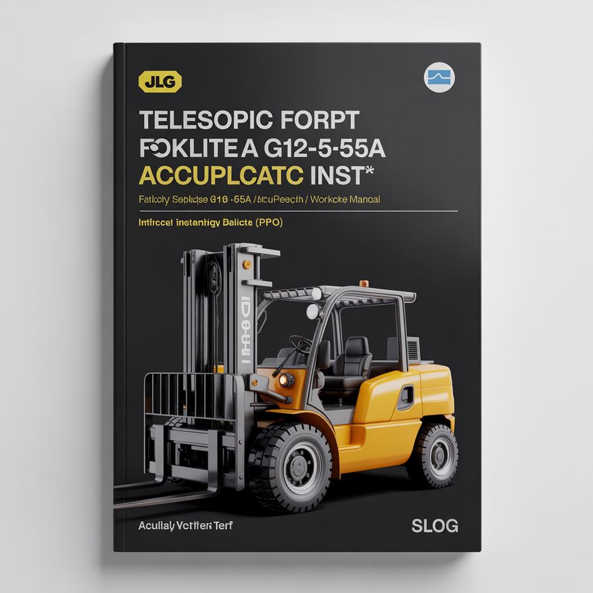 JLG Telescopic Forklift G10-55A&G12-55A Accuplace INSI* Factory Service / Repair/ Workshop Manual (P/N:31200452) PDF