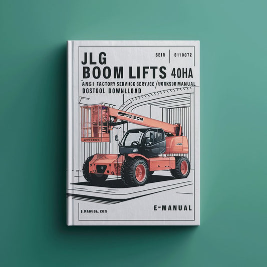 JLG Boom Lifts 40HA ANSI* Factory Service / Repair/ Workshop Manual (P/N: 3120672)