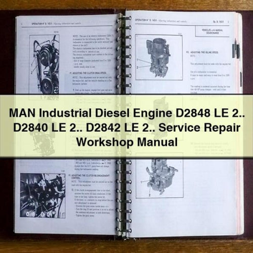MAN Industrial Diesel Engine D2848 LE 2 D2840 LE 2 D2842 LE 2 Service Repair Workshop Manual Download PDF
