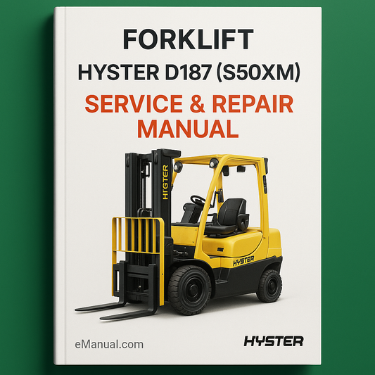 Hyster D187 (S50XM) Forklift Service Repair Manual