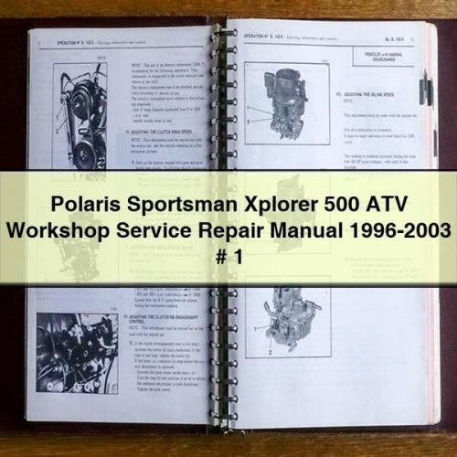 Polaris Sportsman Xplorer 500 ATV Workshop Service Repair Manual 1996-2003 # 1