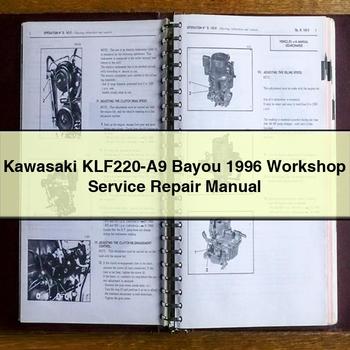 Kawasaki KLF220-A9 Bayou 1996 Workshop Service Repair Manual