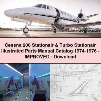 Cessna 206 Stationair & Turbo Stationair Illustrated Parts Manual Catalog 1974-1976-Improved
