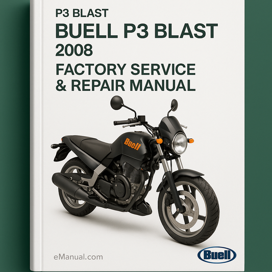 Buell P3 Blast 2008 Factory Service Repair Manual